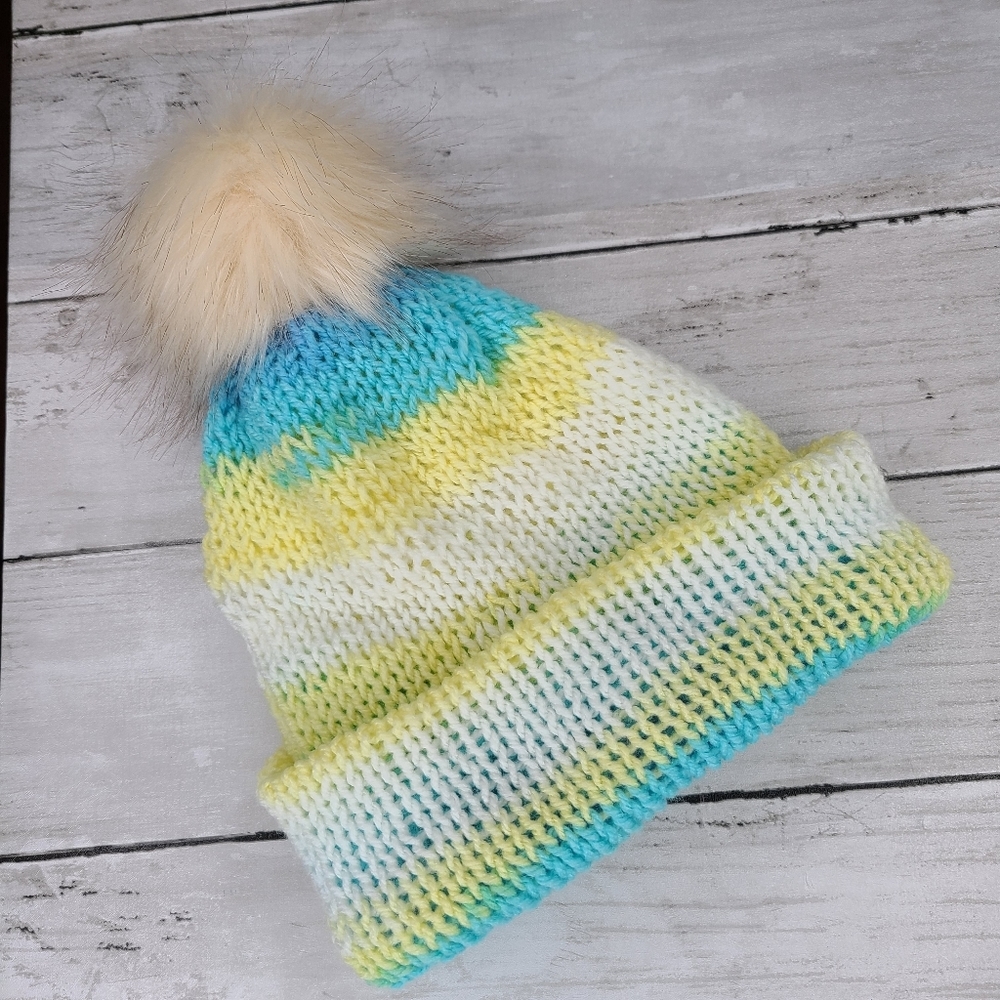 Kids fun double knit winter hat